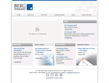 Tablet Screenshot of berginsight.com